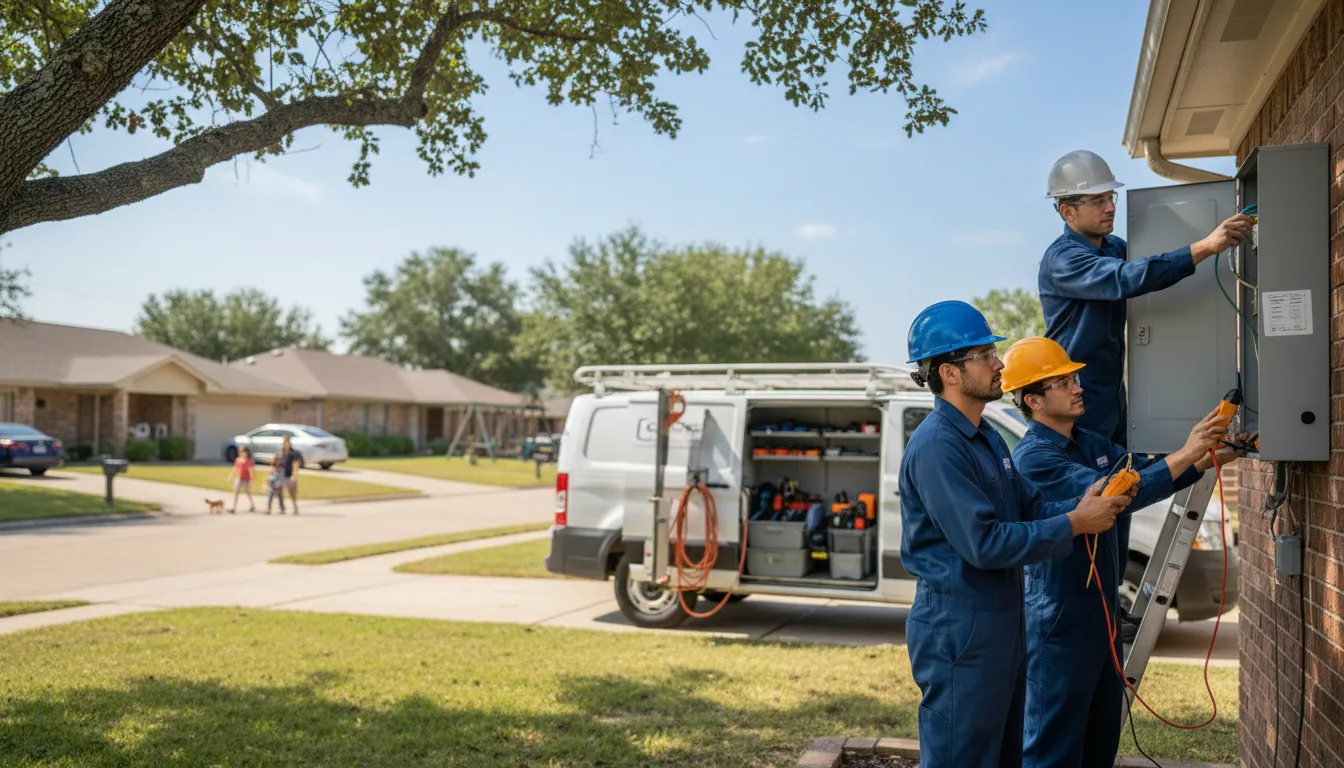 Certified electrician providing emergency electrical services in Kranzburg, SD